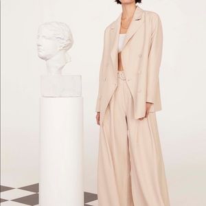 Nasty Gal size 4 oversized tan blazer.